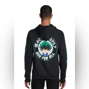 My Hero Academia Men's Graphic Hoodie Sweatshirt | NEW/NWOT!!💚🖤